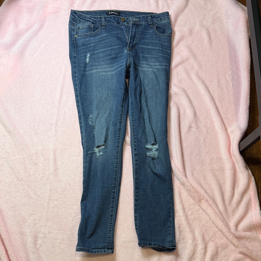 d. jeans Women's Blue Skinny Jeans